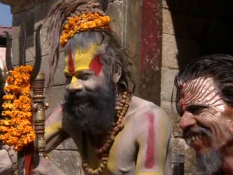 
Hindu sadhus at Pashupatinath in Kathmandu - Nepal: Wo Shiva auf Buddha trifft DVD
